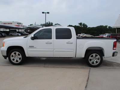 gmc sierra 1500 2009 white sle flex fuel 8 cylinders 2 wheel drive automatic 76087