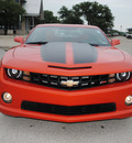 chevrolet camaro 2011 orange coupe ss gasoline 8 cylinders rear wheel drive 6 speed manual 76087