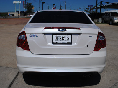 ford fusion 2010 white sedan se gasoline 4 cylinders front wheel drive automatic 76087