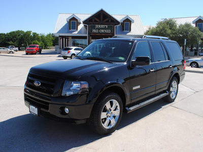 ford expedition 2007 black suv limited gasoline 8 cylinders rear wheel drive automatic with overdrive 76087