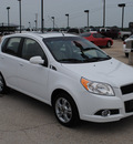 chevrolet aveo 2011 white hatchback lt gasoline 4 cylinders front wheel drive automatic 76087