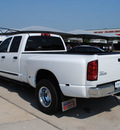 dodge ram pickup 3500 2007 white pickup truck diesel 6 cylinders 2 wheel drive 6 speed manual 76087