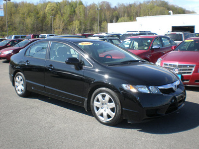 honda civic 2009 black sedan lx gasoline 4 cylinders front wheel drive automatic 13502