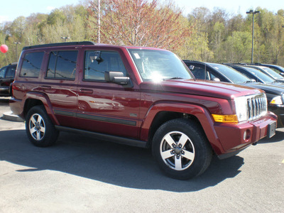 jeep commander 2008 maroon suv sport gasoline 6 cylinders 4 wheel drive automatic 13502
