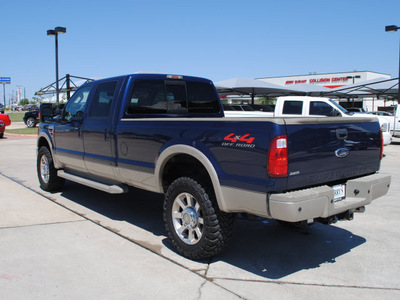 ford f 350 super duty 2008 blue king ranch diesel 8 cylinders 4 wheel drive automatic 76087