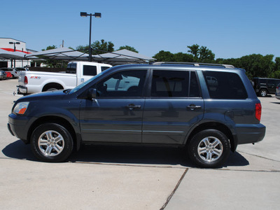 honda pilot 2005 blue suv gasoline 6 cylinders all whee drive automatic 76087