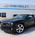 chevrolet camaro convertible 2011 black ss gasoline 8 cylinders rear wheel drive automatic 76087