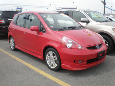 honda fit 2008 red hatchback sport gasoline 4 cylinders front wheel drive automatic 13502