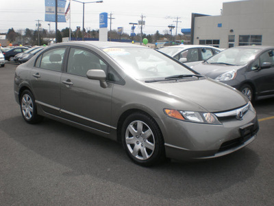 honda civic 2008 gray sedan lx gasoline 4 cylinders front wheel drive 5 speed manual 13502