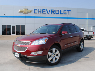 chevrolet traverse 2011 red jewel ltz gasoline 6 cylinders all whee drive automatic 76087