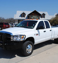 dodge ram pickup 3500 2009 white diesel 6 cylinders 4 wheel drive automatic 76087