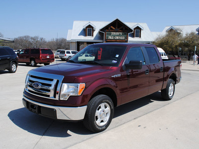 ford f 150 2010 maroon xlt gasoline 8 cylinders 2 wheel drive automatic 76087