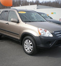 honda cr v 2005 gold suv ex gasoline 4 cylinders all whee drive automatic with overdrive 13502