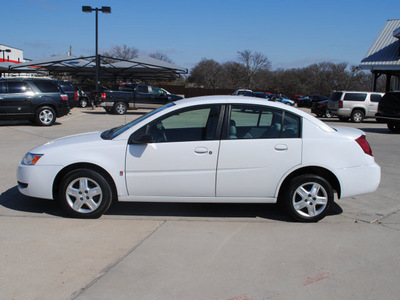 saturn ion 2007 white sedan gasoline 4 cylinders front wheel drive automatic 76087