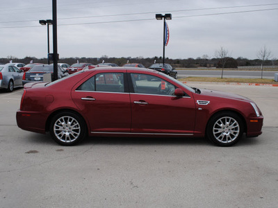 cadillac sts 2010 red sedan gasoline 8 cylinders automatic 76087