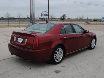 cadillac sts 2010 red sedan gasoline 8 cylinders automatic 76087