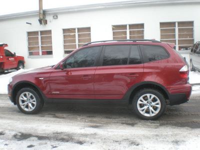 bmw x3 2009 red suv xdrive30i gasoline 6 cylinders all whee drive automatic 13502