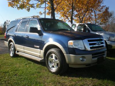 ford expedition 2007 blue suv eddie bauer gasoline 8 cylinders 4 wheel drive automatic with overdrive 13502