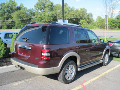 ford explorer 2007 maroon suv eddie bauer gasoline 6 cylinders 4 wheel drive automatic with overdrive 13502