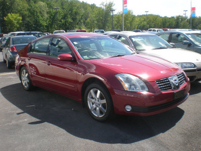 nissan maxima 2004 red sedan gasoline 6 cylinders front wheel drive automatic 13502