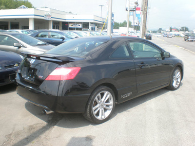 honda civic 2007 black coupe si gasoline 4 cylinders front wheel drive 6 speed manual 13502