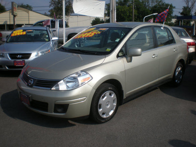 nissan versa 2007 tan sedan gasoline 4 cylinders front wheel drive automatic with overdrive 13502