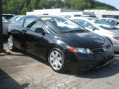 honda civic 2008 black coupe lx gasoline 4 cylinders front wheel drive automatic 13502
