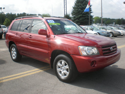 toyota highlander 2003 red suv gasoline 6 cylinders all whee drive automatic with overdrive 13502