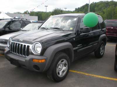 jeep liberty 2004 black suv sport gasoline 6 cylinders 4 wheel drive automatic with overdrive 13502