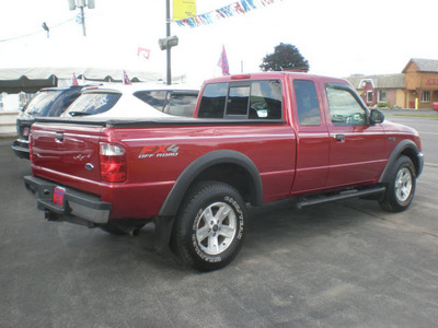 ford ranger 2004 red gasoline 6 cylinders 4 wheel drive automatic with overdrive 13502