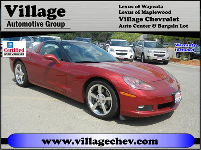 chevrolet corvette 2009 dk  red coupe gasoline 8 cylinders rear wheel drive automatic 55391
