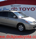toyota sienna 2006 gold van gasoline 6 cylinders front wheel drive automatic 79925
