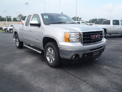 gmc sierra 1500 2011 silver pickup truck sle flex fuel 8 cylinders 2 wheel drive automatic with overdrive 28557
