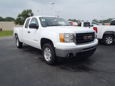 gmc sierra 1500 2011 white pickup truck sle flex fuel 8 cylinders 2 wheel drive automatic with overdrive 28557