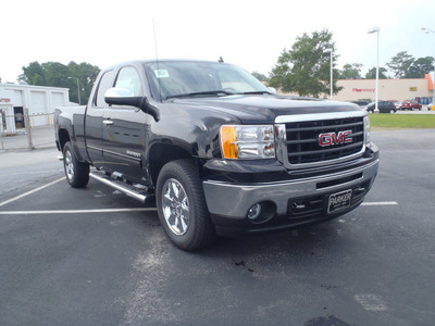 gmc sierra 1500 2011 black pickup truck sle flex fuel 8 cylinders 2 wheel drive automatic with overdrive 28557