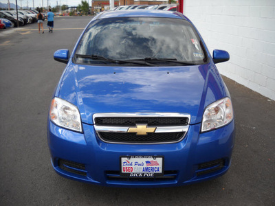 chevrolet aveo 2010 blue sedan ls gasoline 4 cylinders front wheel drive automatic 79925