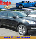 chevrolet traverse 2011 black suv lt gasoline 6 cylinders front wheel drive automatic 55391