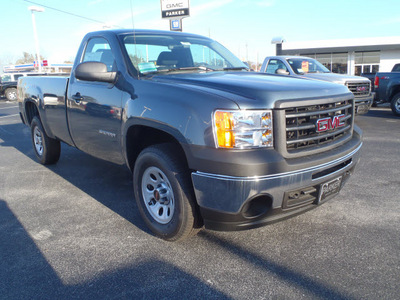 gmc sierra 1500 2011 gray work truck gasoline 6 cylinders 4 wheel drive automatic with overdrive 28557