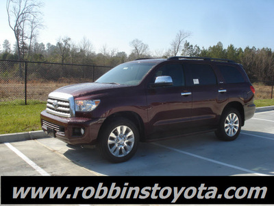 toyota sequoia 2011 dk  red suv platinum gasoline 8 cylinders 2 wheel drive automatic 75503