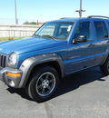 jeep liberty 2003 blue suv freedom edition gasoline 6 cylinders rear wheel drive automatic with overdrive 55420