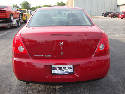 pontiac g6 2007 red sedan gasoline 4 cylinders front wheel drive automatic 60443