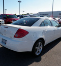 pontiac g6 2008 white sedan se1 v6 gasoline 6 cylinders front wheel drive 4 speed automatic 55313