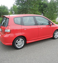 honda fit 2008 red hatchback sport gasoline 4 cylinders front wheel drive automatic 55448