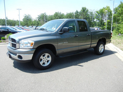 dodge ram pickup 1500 2007 gray slt 4x4 crew cab flex fuel 8 cylinders 4 wheel drive automatic with overdrive 55448