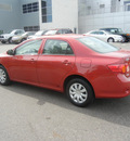 toyota corolla 2010 red sedan le gasoline 4 cylinders front wheel drive automatic 55448