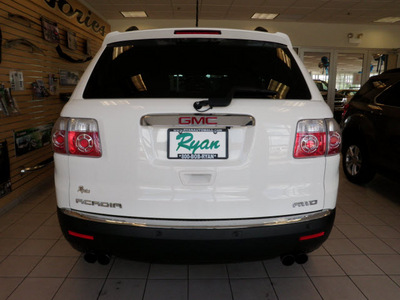 gmc acadia 2011 white suv slt 1 gasoline 6 cylinders all whee drive automatic 55313