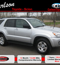 toyota 4runner 2006 silver suv 4x4 sr5 gasoline 6 cylinders 4 wheel drive automatic 55448