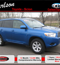toyota highlander 2008 blue suv base gasoline 6 cylinders front wheel drive automatic 55448