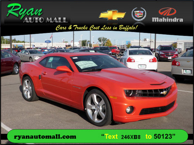 chevrolet camaro 2011 orange coupe ss gasoline 8 cylinders rear wheel drive not specified 55313