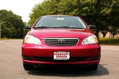toyota corolla 2007 red sedan ce gasoline 4 cylinders front wheel drive automatic 20746